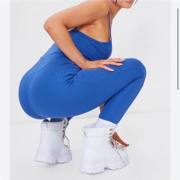 💙 PrettyLittleThing classic Royal blue strappy jumper size small - Picture 3 of 9